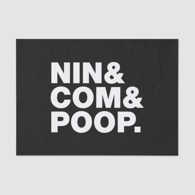 PAPIER MOUSSELINE NIN & COM & POOP. (Recto)
