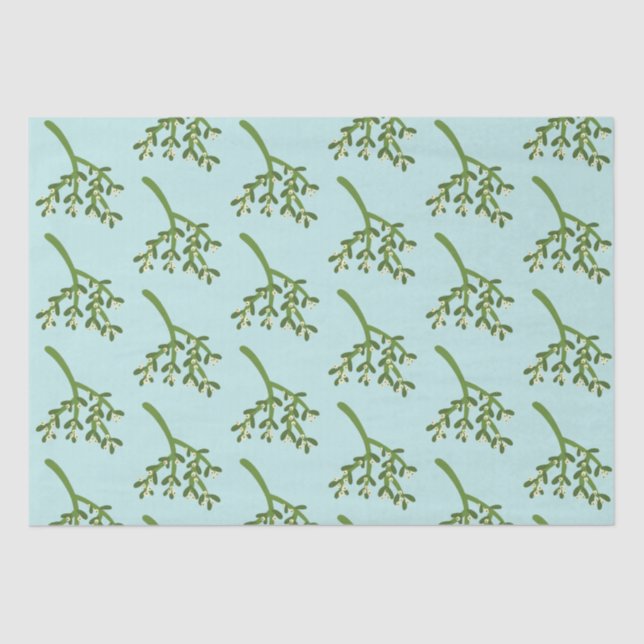 Papier Mousseline Noël à Mistletoe (Recto)