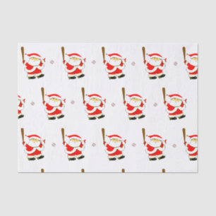 Papier Mousseline Noël de baseball