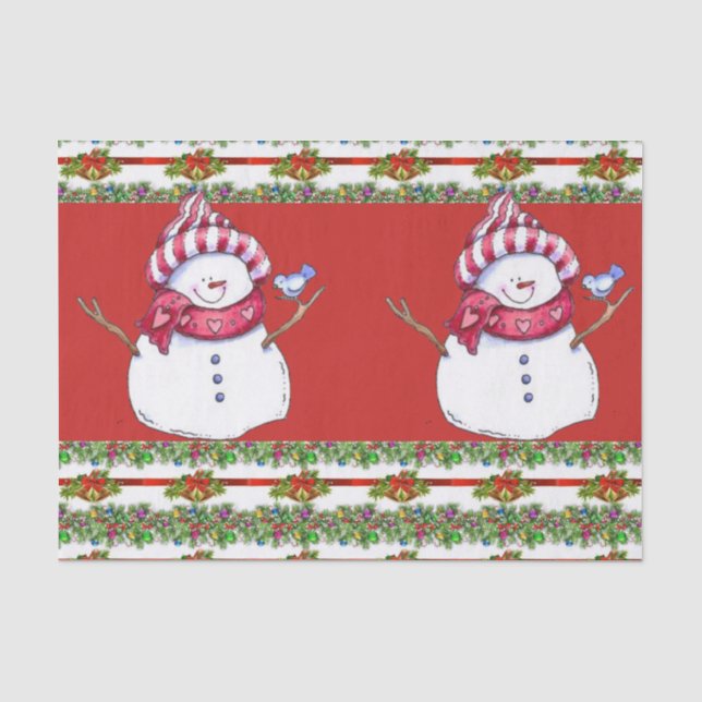 Papier Mousseline Noël de papier de tissu décoratif (Recto)