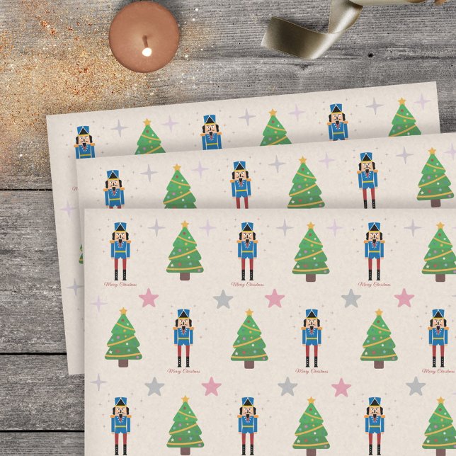 Papier Mousseline Noël des noisettes (Nutcracker Christmas Tissue Paper)