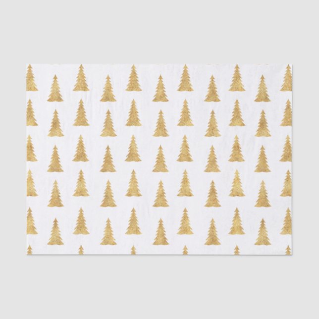Papier Mousseline Noël d'or (Recto)