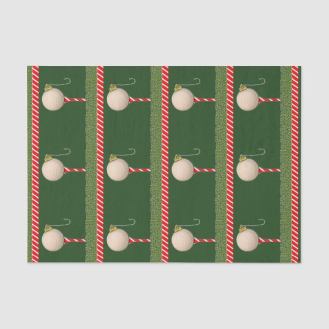 Papier Mousseline Noël du golf (Recto)