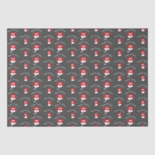 Papier Mousseline Noël joyeux du crabe du Père Noël