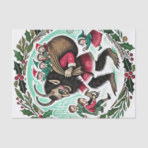 Papier Mousseline Noël Krampus