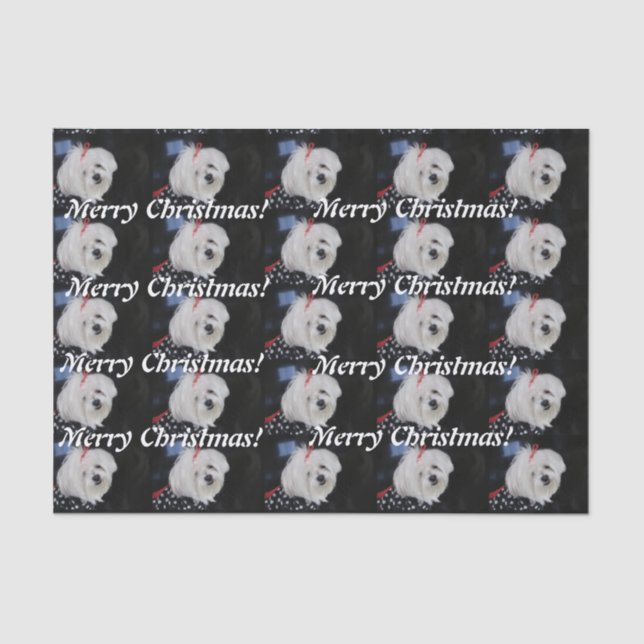 Papier Mousseline Noël maltais (Recto)