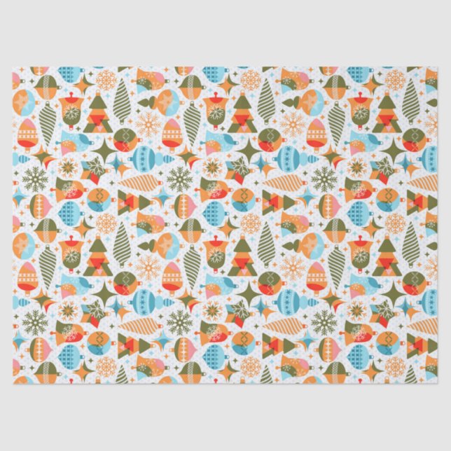 Papier Mousseline Noël moderne (Recto)