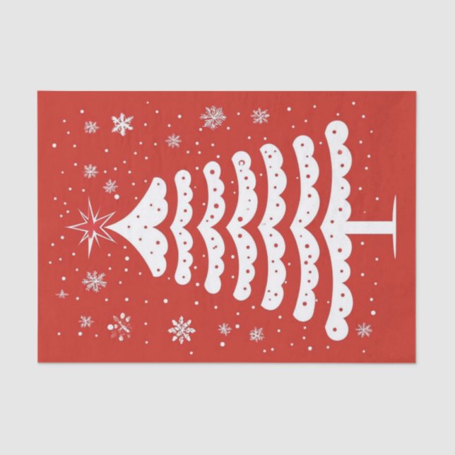 Papier Mousseline Noël moderne (Recto)