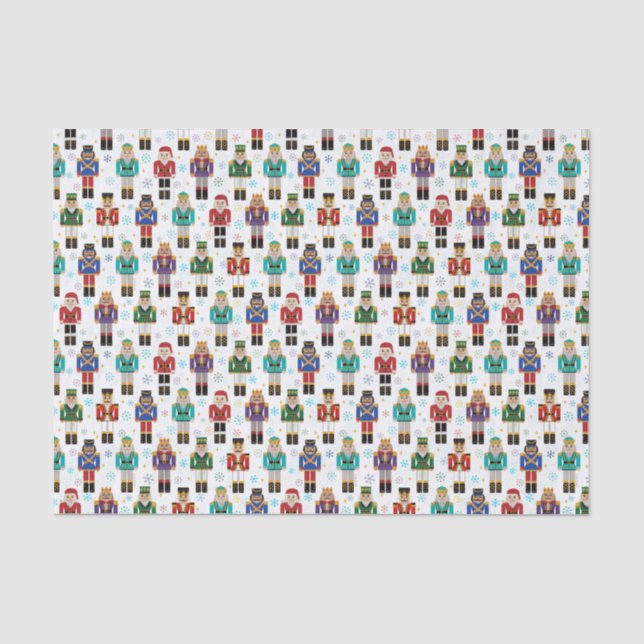 Papier Mousseline Noël Nutcracker Jouet Soldat Vacances (Recto)