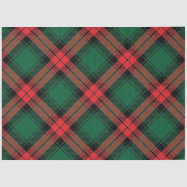 Papier Mousseline Noël Plaid Series Design 2 (Recto)