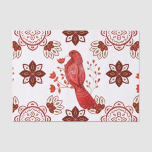 Papier Mousseline Noël Red Bird Nordic