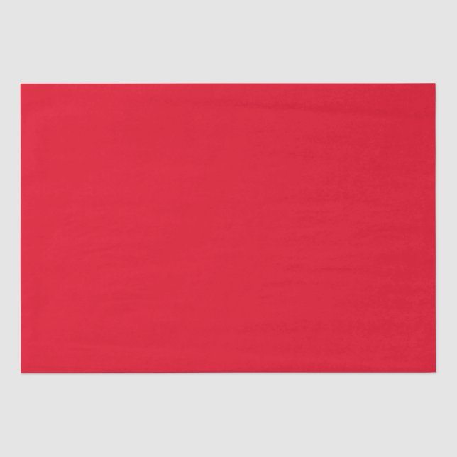 Papier Mousseline Noël Rouge couleur uni (Recto)