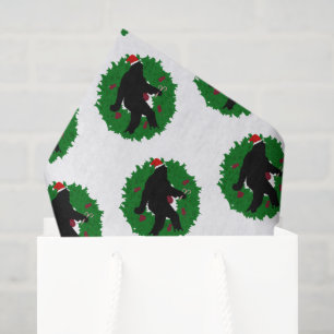 Papier Mousseline Noël Sasquatchant