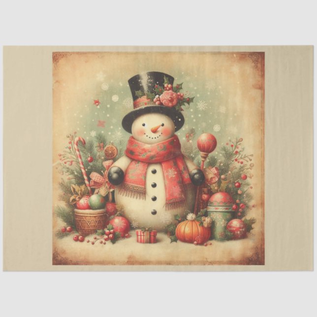 Papier Mousseline Noël Série de conception passée 22 (Recto)