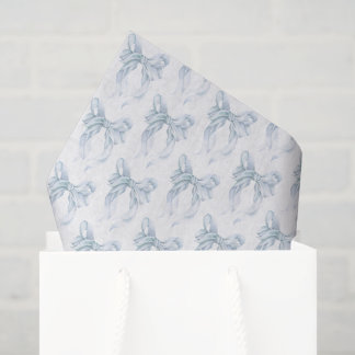 Papier Mousseline Nœud Bleu