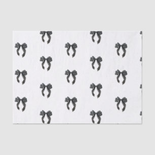 Papier Mousseline Nœud noir Mariage français Mon Cherie