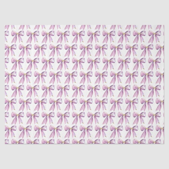 Papier Mousseline Nœud Papillon Coquette Violet (Recto)