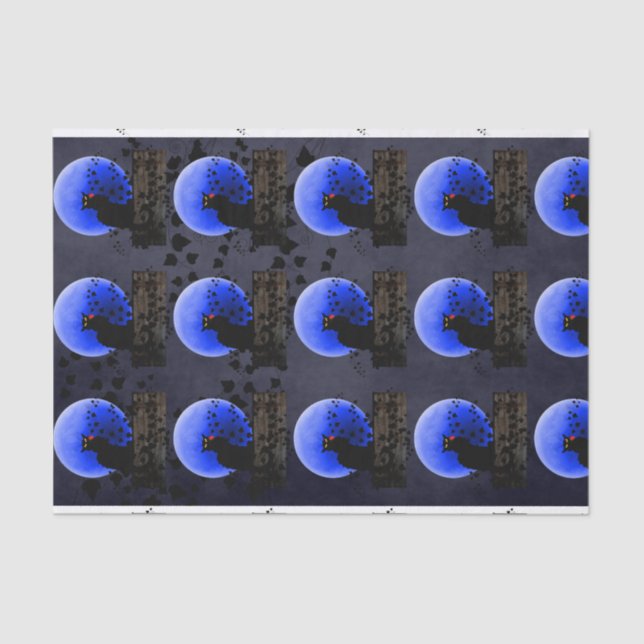 Papier Mousseline Noir conversation avec Rose rouge simple (Recto)