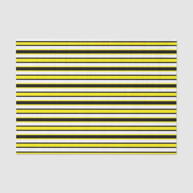 Papier Mousseline Noir et jaune pour le dos et le quatrième (Recto)