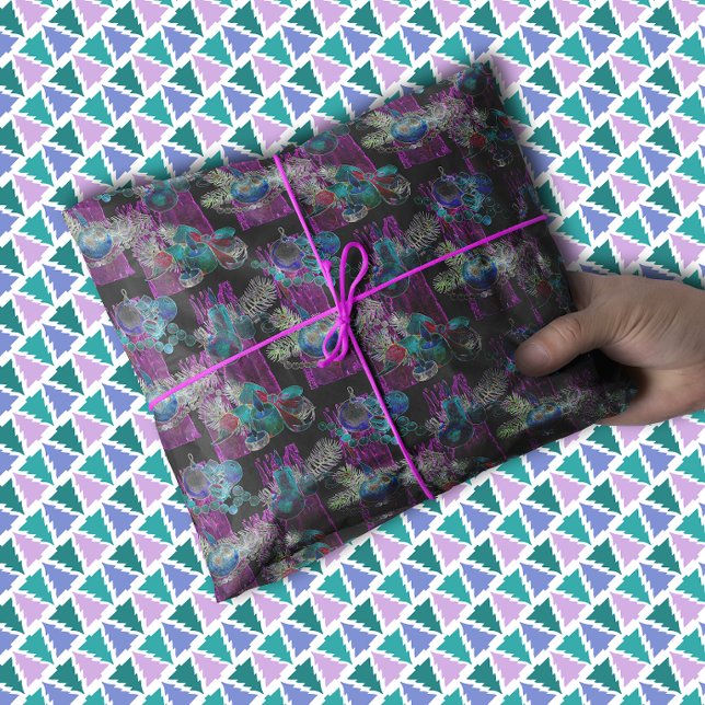 Papier Mousseline Noir Lumière Neon Lumière Xmas Candle Cluster (Créateur téléchargé)