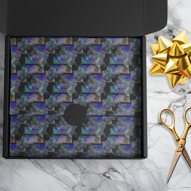 Papier Mousseline Noir Lumière Neon Lumineuse Grappe d'ornement de N (Créateur téléchargé)