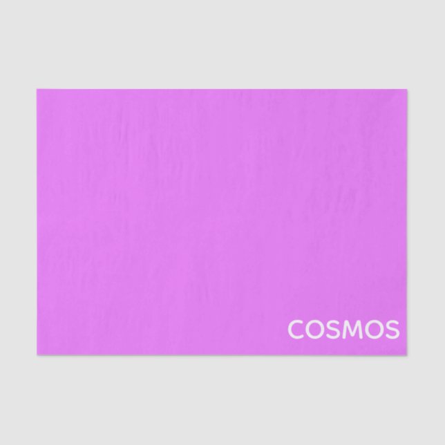 Papier Mousseline Nom de couleur pourpre cosmos (Recto)