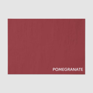 Papier Mousseline Nom de la couleur rouge de la grenade