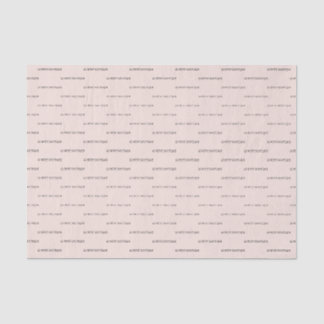 Papier Mousseline Nom du magasin Chic Boutique Motif Blush Pink