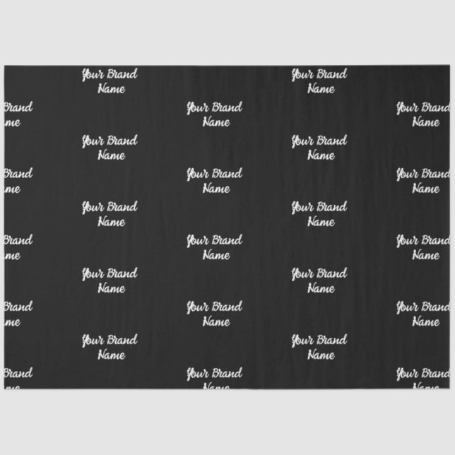 Papier Mousseline Nom personnalisé Monogram Business Tissu Paper (Recto)