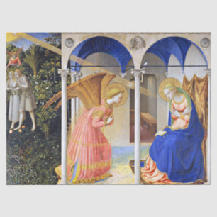 Papier Mousseline NONCIATION de Fra Beato Angelico Noël