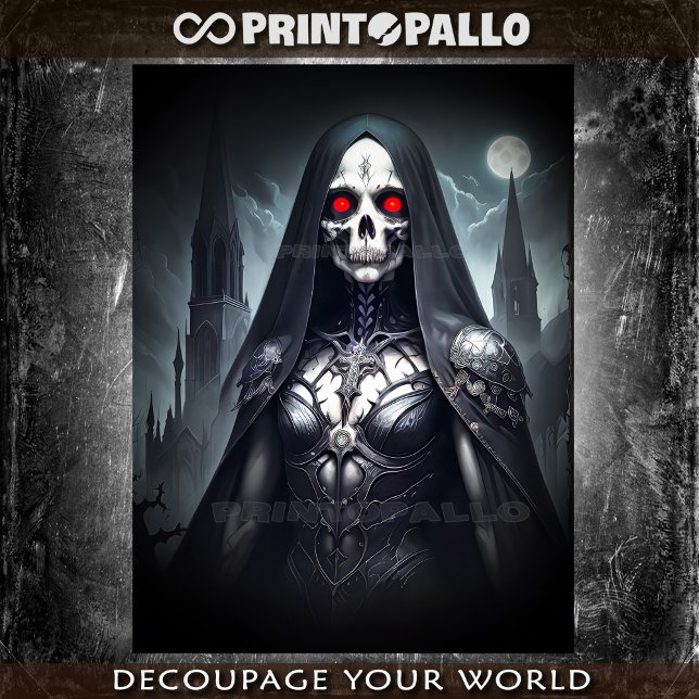 Papier Mousseline Nonne gothique maudite de la mort -  (Créateur téléchargé)