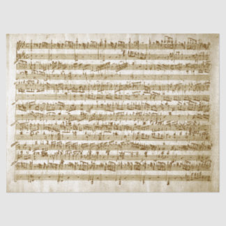 Papier Mousseline Notes de note manuscrite de musique vintage Découp