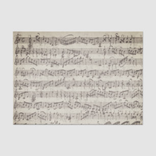 Papier Mousseline Notes manuscrites vintages