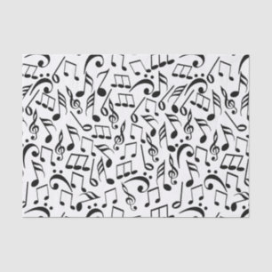Papier Mousseline Notes musicales