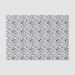 Papier Mousseline Notes musicales et Clefs