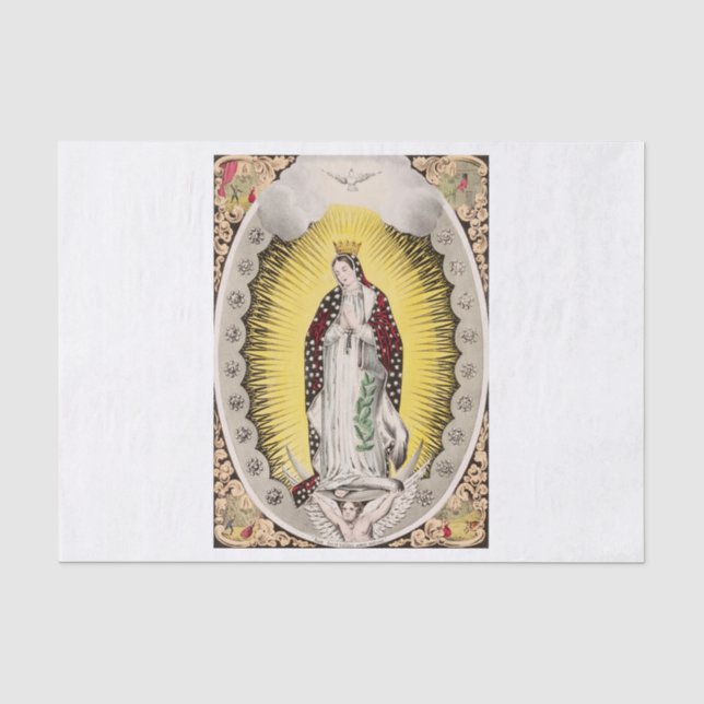 Papier Mousseline Notre-Dame de Guadalupe (Recto)