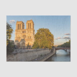 Papier Mousseline Notre Dame de Paris à l'Heure d'or - Paris, France