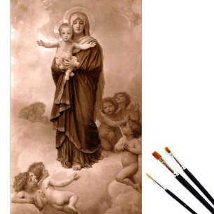Papier Mousseline Notre-Dame des Anges par William Bouguereau