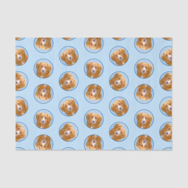 Papier Mousseline Nouvelle-Écosse Peinture de chien pour l'essayeur  (Recto)