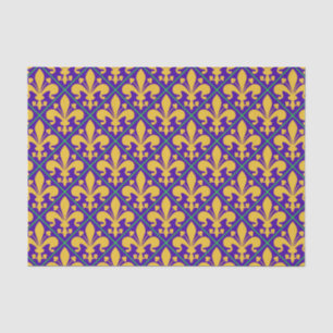 Papier Mousseline Nouvelle-Orléans Mardi Gras Fleur de Lis