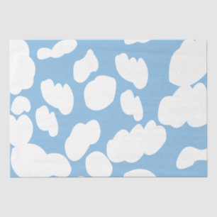 Papier Mousseline Nuages Ciel Bleu