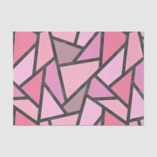 Papier Mousseline Nuances de motif en vitrail de corail