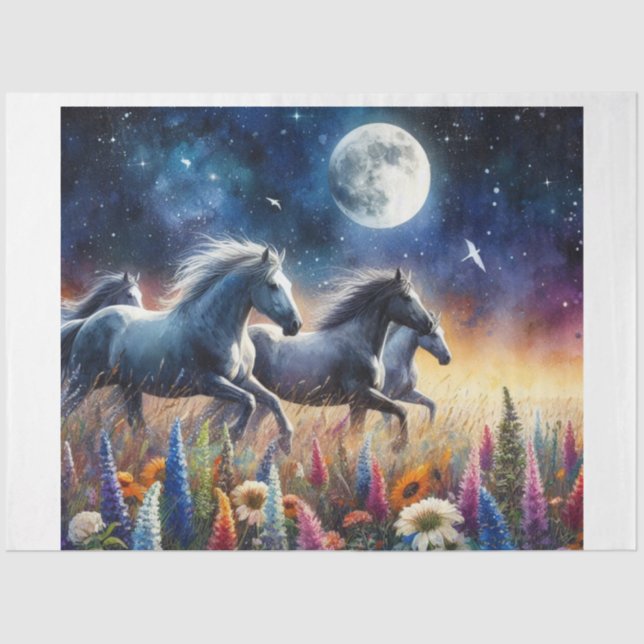 Papier Mousseline Nuit (Recto)