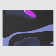 Nuit de la Comète : Bleu Abstrait, Violet & Noir