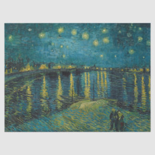 Papier Mousseline Nuit étoilée par Vincent van Gogh