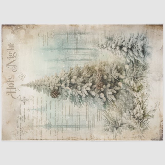 Papier Mousseline Nuit Sainte (Recto)