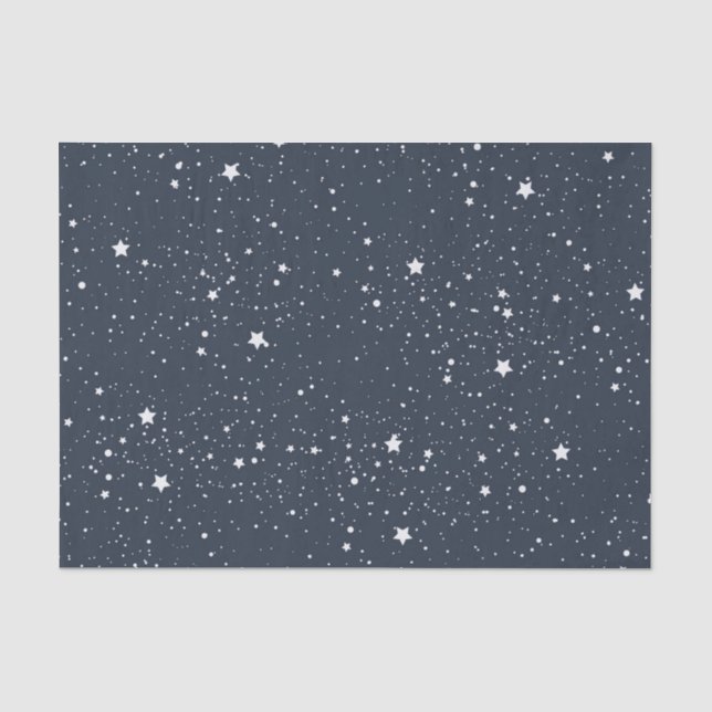 Papier Mousseline Nuit sous les étoiles (Recto)