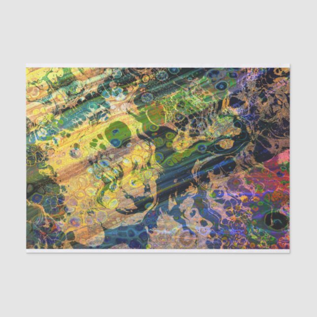 Papier Mousseline Numéro Abstrait 125 (Recto)