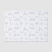 Nursery Vintage Toile de Jouy Bleue