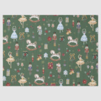 Nutcracker Christmas Ballet Aquarelle Vintage